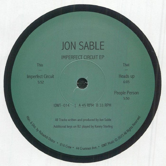 Jon Sable – Imperfect Circuit (12", In Dust We Trust, 2025) Front Cover