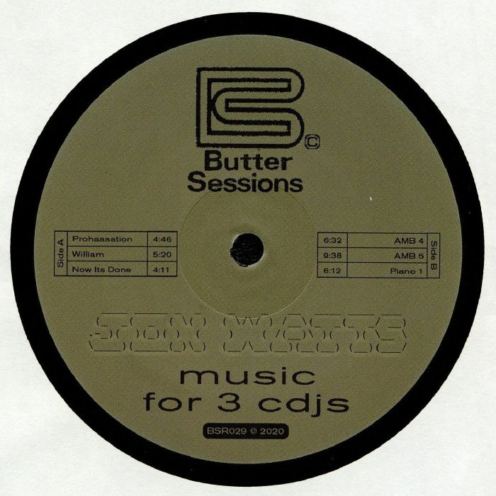 Jon Watts – Music For 3 CDJ's (12", Butter Sessions, 2020) Front Cover