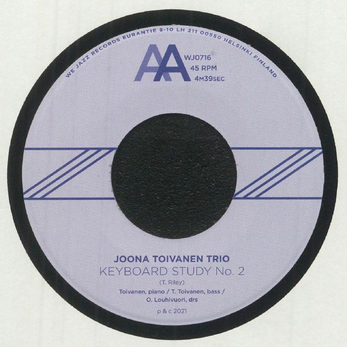 Joona Toivanen Trio – Except For / Keyboard Study No. 2  (7", We Jazz, 2021) Back Cover