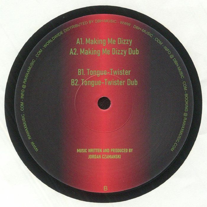 Jordan GCZ – Dizzy Dizzy Dizzy (12", 180g, Rawax, 2023) Back Cover