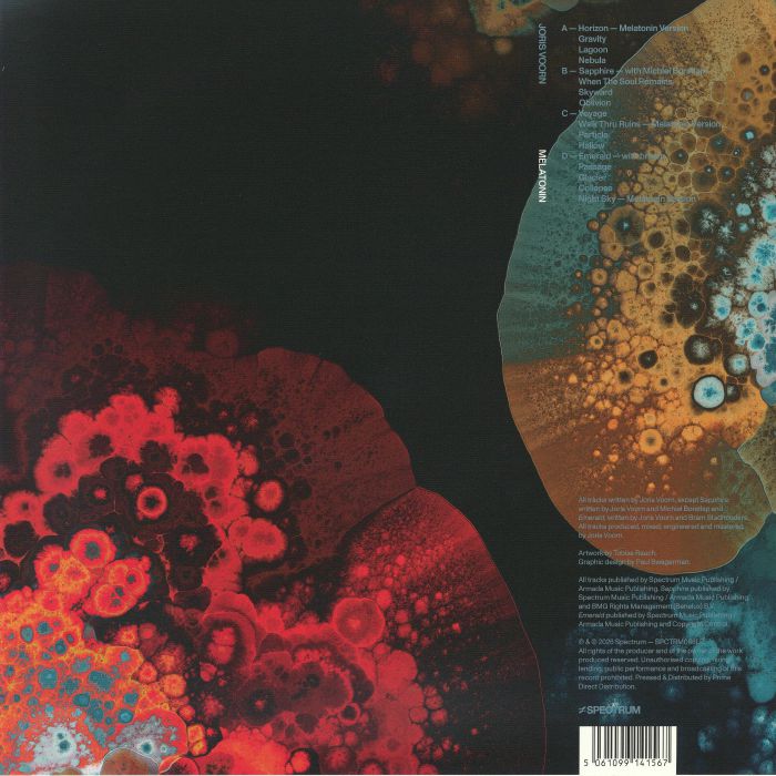 Joris Voorn – Melatonin (2xLP, Spectrum, 2026) Back Cover