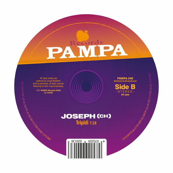 Joseph (CH) – B4U EP (12", Pampa, 2026) Back Cover