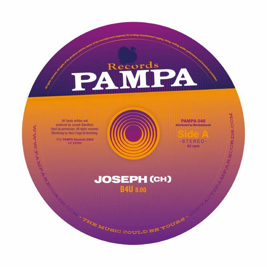 Joseph (CH) – B4U EP (12", Pampa, 2026) Front Cover