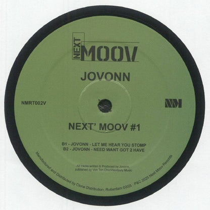 Jovonn – Next' Moov #1 (12", Next Moov Records, 2025) Back Cover