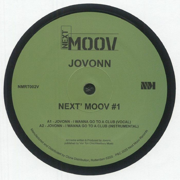 Jovonn – Next' Moov #1 (12", Next Moov Records, 2025) Front Cover