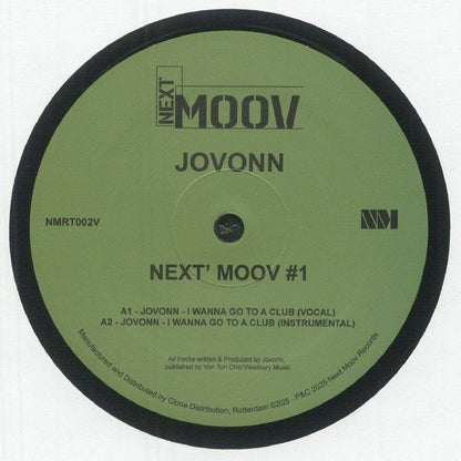 Jovonn – Next' Moov #1 (12", Next Moov Records, 2025) Front Cover