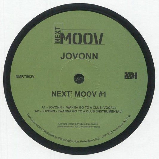 Jovonn – Next' Moov #1 (12", Next Moov Records, 2025) front cover