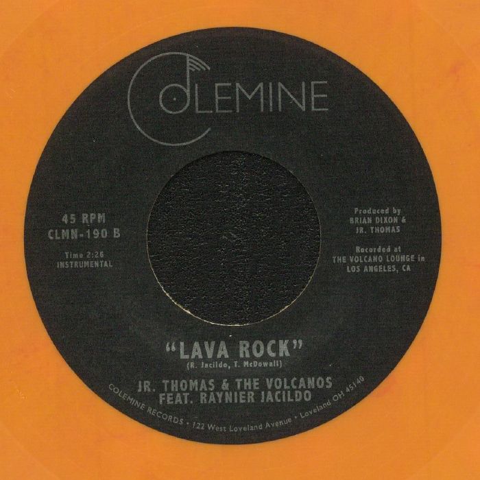 Jr. Thomas & The Volcanos – Sunk In The Mist / Lava Rock (7", Colemine Records, 2022) Back Cover