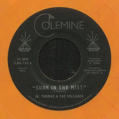 Jr. Thomas & The Volcanos – Sunk In The Mist / Lava Rock (7", Colemine Records, 2022) Front Cover