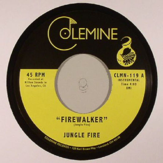 Jungle Fire – Firewalker (7", Colemine Records, 2013) Front Cover