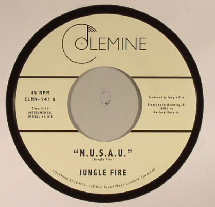Jungle Fire – N.U.S.A.U. (7", Colemine Records, 2018) Front Cover