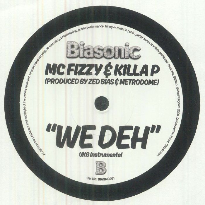 MC Fizzy Killa P – We Deh (7", Biasonic, 2026) Back Cover