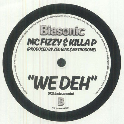 MC Fizzy Killa P – We Deh (7", Biasonic, 2026) Back Cover