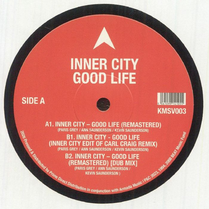 Inner City – Good Life EP (12", KMS Records, 2026) Front Cover