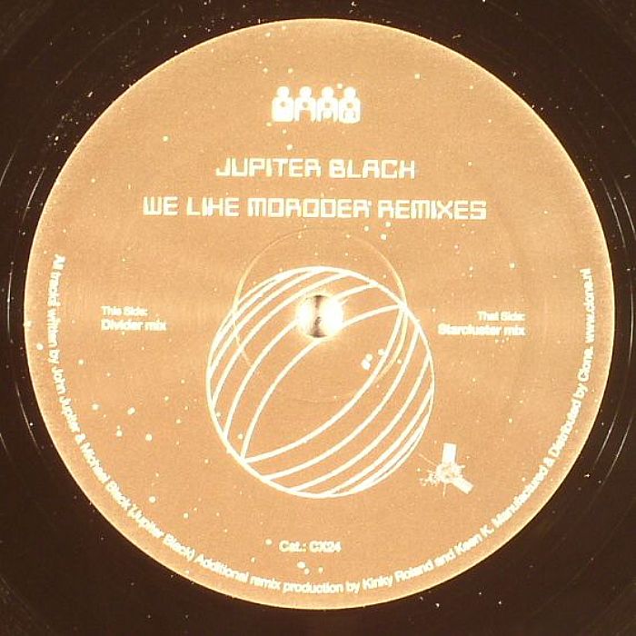 Jupiter Black – We Like Moroder Remixes (12", Clone, 2007) Front Cover