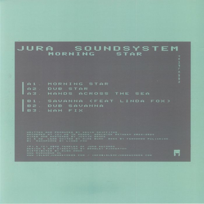 Jura Soundsystem – Morning Star (12", Temples Of Jura, 2026) Back Cover