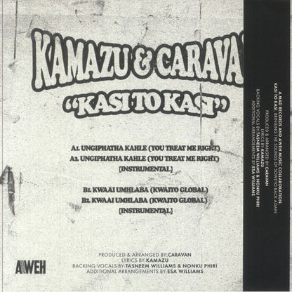 Kamazu , Caravan – Kasi To Kasi (12", M.A.D Records, 2025) back cover