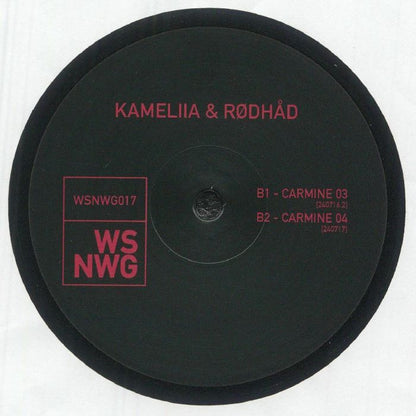 Kameliia & Rødhåd – Carmine (12", WSNWG, 2025) back cover