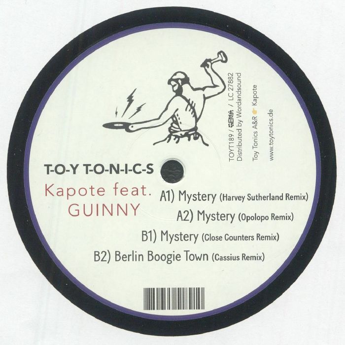 Kapote Guinny – Mystery Remixes (12", Toy Tonics, 2025) Back Cover