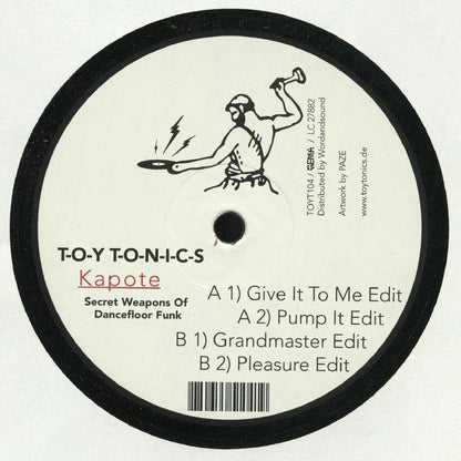 Kapote – Tonic Edits Vol. 7 (12", Toy Tonics, 2019) Back Cover