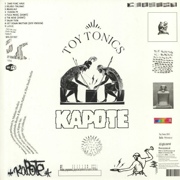 Kapote – What It Is (2x12", Toy Tonics, 2019) Back Cover
