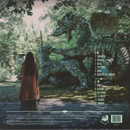 Karen y Los Remedios – Bestiaria (LP, Iridescent Green, ZZK Records, 2026) Back Cover