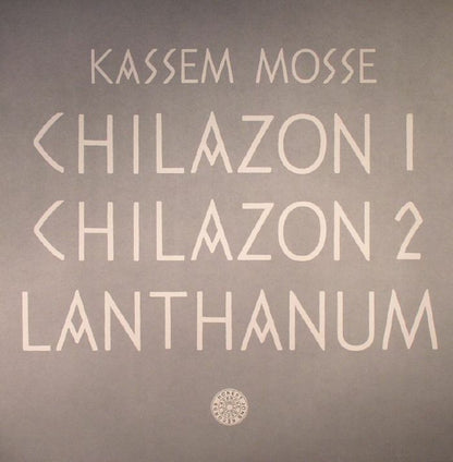 Kassem Mosse – Chilazon (12", Honest Jon's Records, 2016) Back Cover