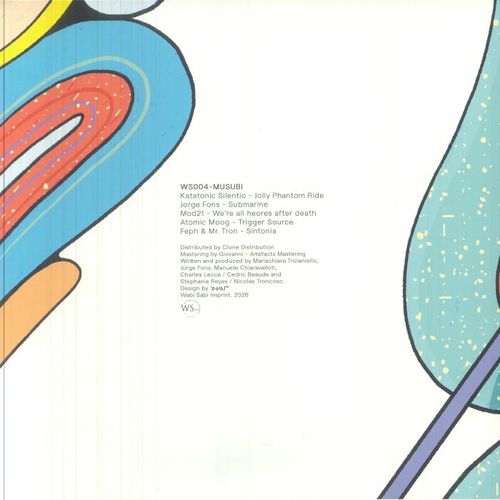 Katatonic Silentio / Jorge Fons / MOD21 / Atomic Moog / Feph / Mr Tron – Musubi (LP, Wabi Sabi, 2026) Back Cover