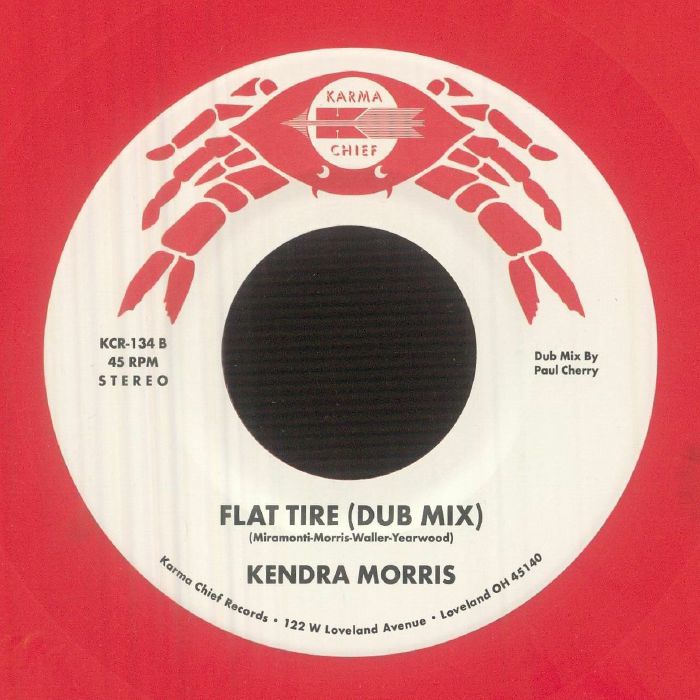 Kendra Morris – Flat Tire (7", Karma Chief Records, 2026) Back Cover