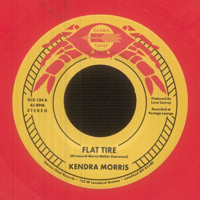 Kendra Morris – Flat Tire (7", Karma Chief Records, 2026) Front Cover