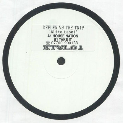 Kepler vs The Trip – White Label (12", Not On Label, 2026) Front Cover