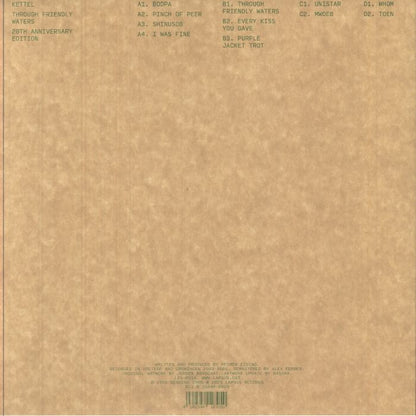 Kettel – Through Friendly Waters (20th Anniversary Edition) (2xLP, Yellow Flame, Lapsus Records, 2025) Back Cover