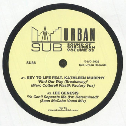 Key To Life / Lee Genesis / Next Phase / Helen Bruner / Terry Jones / Deep Zone – The Sound Of Sub Urban Volume 3 (12", Suburban, 2026) Front Cover