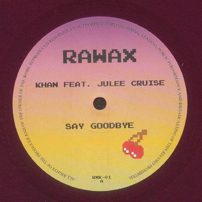Khan feat Julee Cruise – Say Goodbye (12", Purple, Rawax, 2026) Front Cover