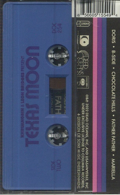 Khruangbin & Leon Bridges – Texas Moon (Cassette, Dead Oceans, 2022) Back Cover
