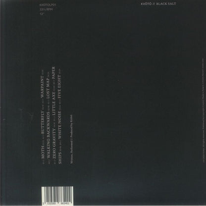 Kiiōtō – Black Salt (LP, Kiiōtō, 2026) Back Cover