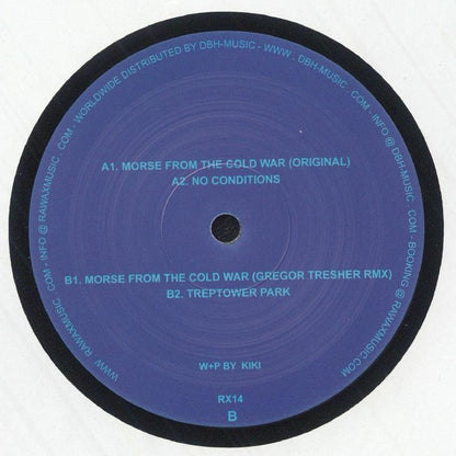 Kiki presents Dieter Schmidt – Morse Code From The Cold War (12", Rawax, 2025) Back Cover