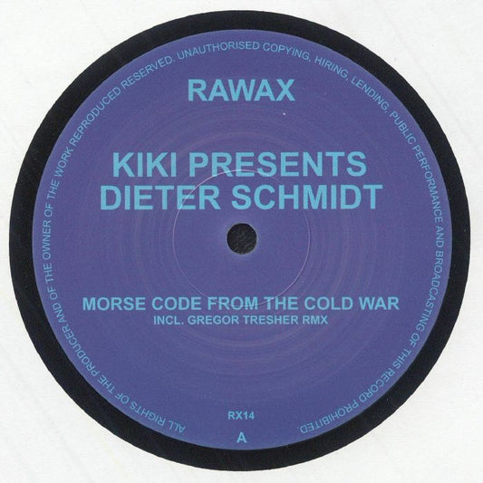 Kiki presents Dieter Schmidt – Morse Code From The Cold War (12", Rawax, 2025) Front Cover