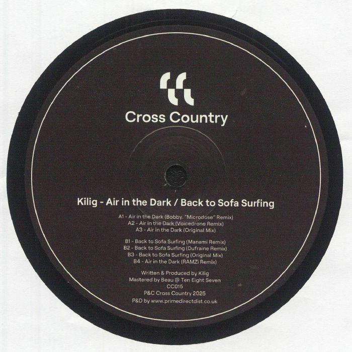 Kilig – Air in the Dark / Back to Sofa Surfing (12", Cross Country, 2025) Front Cover