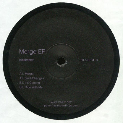 Kindimmer – Merge EP (12", Poker Flat Recordings, 2018) Back Cover