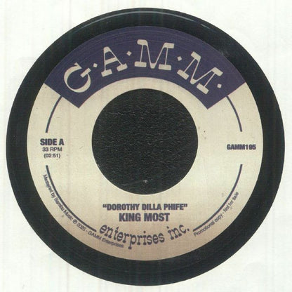 King Most – Dorothy Dilla Phife / Honey Caldwell (7", G.A.M.M., 2025) front cover