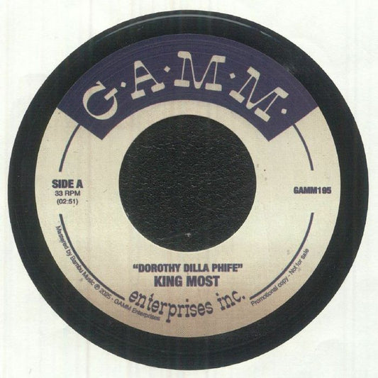 King Most – Dorothy Dilla Phife / Honey Caldwell (7", G.A.M.M., 2025) front cover