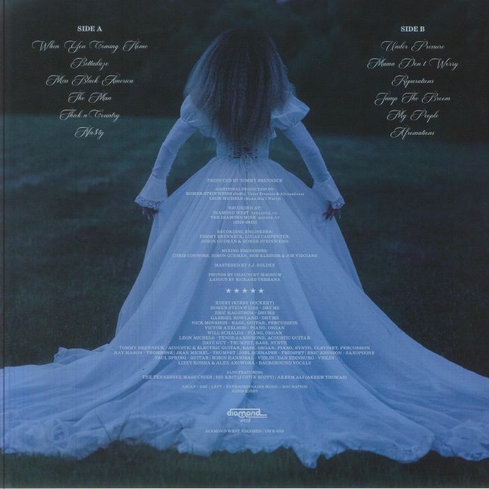 Kirby – Miss Black America (LP, white, Diamond West, 2026) Back Cover
