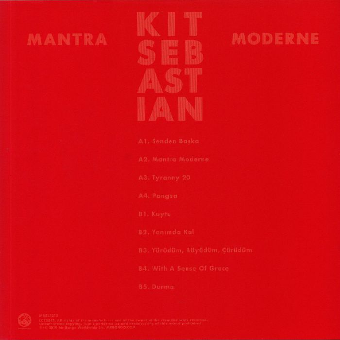 Kit Sebastian – Mantra Moderne (LP, Mr Bongo, 2019) Back Cover