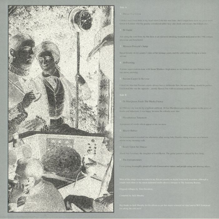 Kitchen Cynics – Beads Upon An Abacus (LP, The Trilogy Tapes, 2021) Back Cover