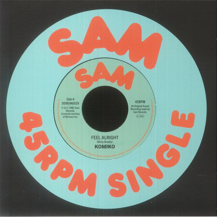Komiko – Feel Alright (7", Demon Records, 2023) Front Cover