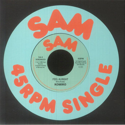 Komiko – Feel Alright (7", Demon Records, 2023) Front Cover