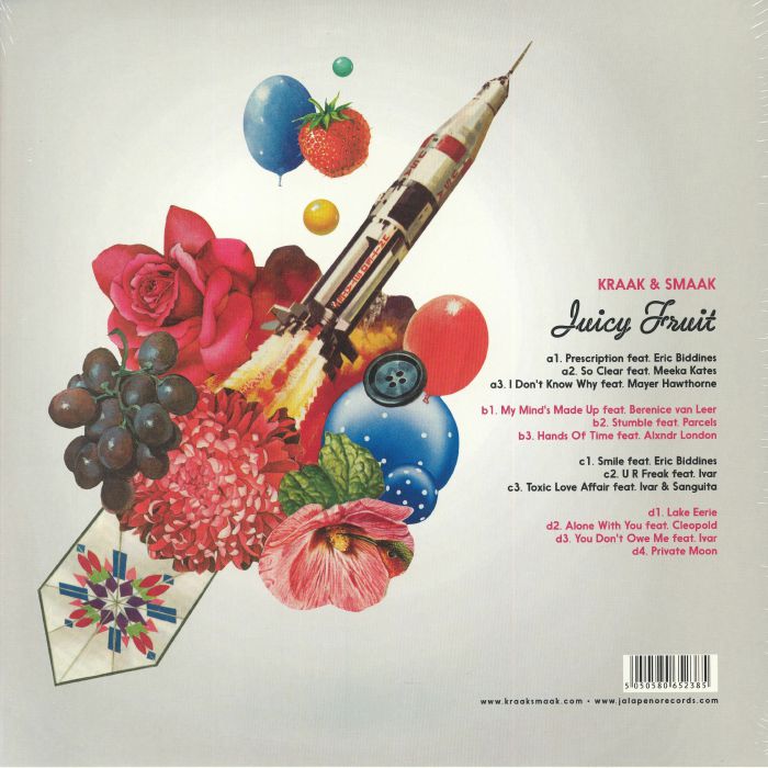 Kraak & Smaak – Juicy Fruit (2xLP, Orange, Jalapeno Records, 2026) Back Cover