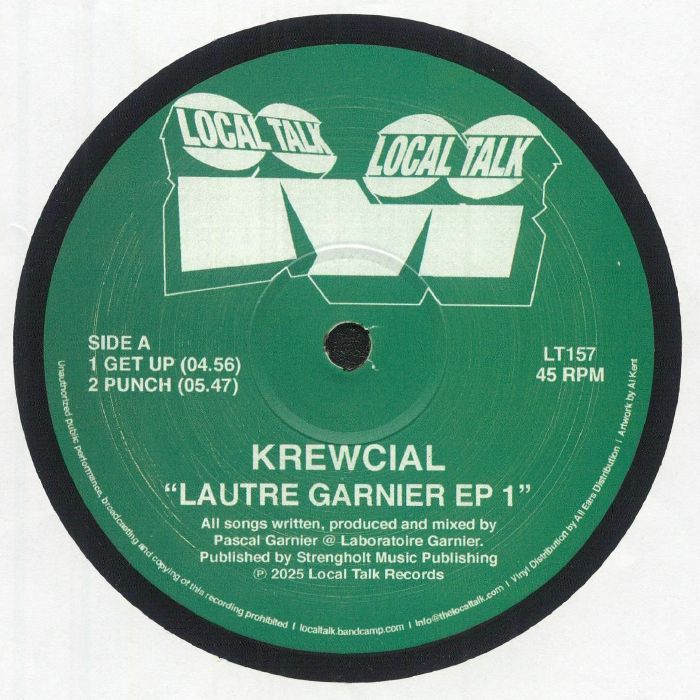 Krewcial – Lautre Garnier EP 1 (12", Local Talk, 2025) front cover