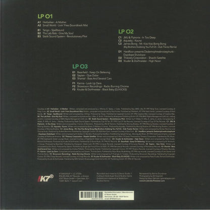 Kruder & Dorfmeister – DJ-Kicks (The Complete Mix Edition) (3x12"+Box Set, !K7 Records, 2026) Back Cover